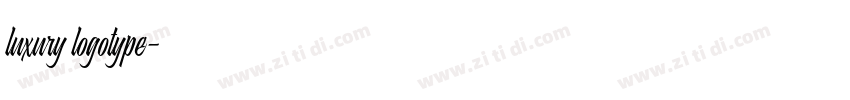 luxury logotype字体转换